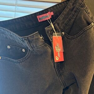 Edikted Dark Gray Denim Pants